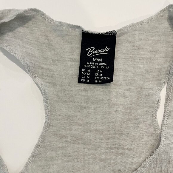 Bravado The Doors Jim Morrison Gray & Black Graphic Tank Top Boho Size Medium - Picture 3 of 5